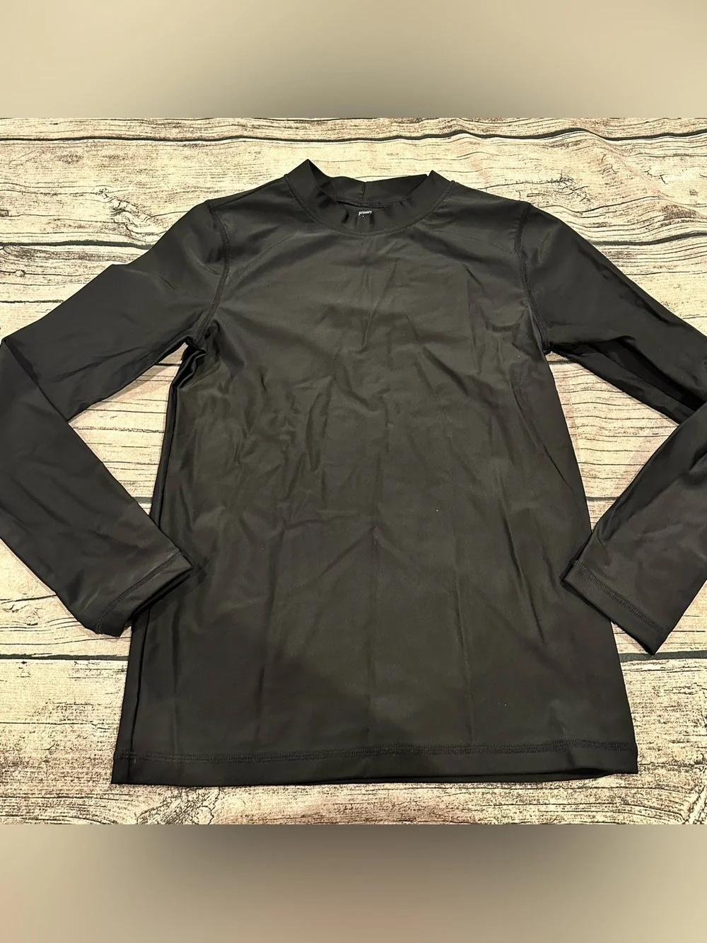 Primary Black Long Sleeve Rashguard Size 12